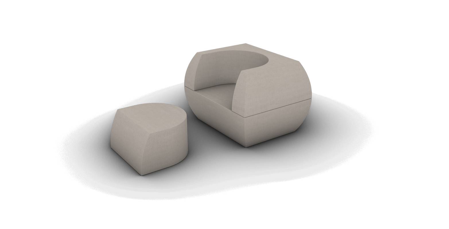 Nyx, il trasformabile da poltrona a letto con pouf